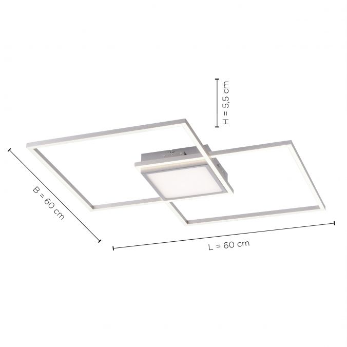 Paul Neuhaus LED Deckenleuchte, stahl, modern, CCT Farbmanagement Bestseller