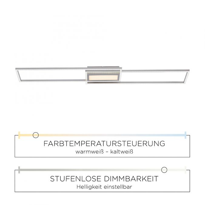 Paul Neuhaus LED Deckenleuchte, stahl, modern, CCT Farbmanagement, dimmbar Saisonale Angebote