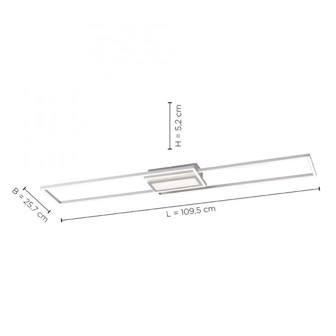 Paul Neuhaus LED Deckenleuchte, stahl, modern, CCT Farbmanagement, dimmbar Saisonale Angebote