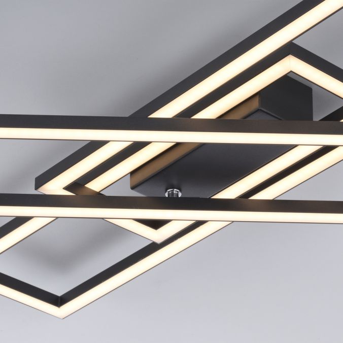 Paul Neuhaus LED Deckenleuchte schwarz Switchmo 3-Stufen Dimmung Memoryfunktion Kauf eins, bekomm eins gratis