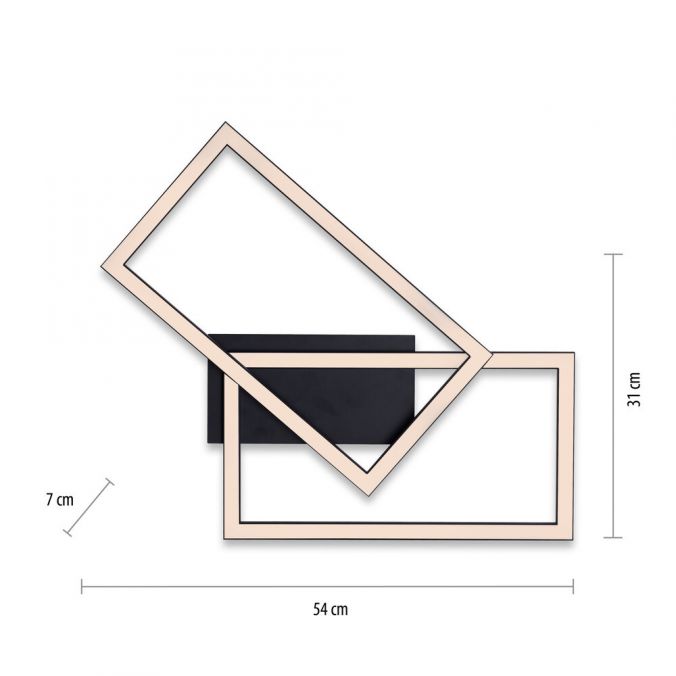 Paul Neuhaus LED Deckenleuchte schwarz Switchmo Technik längliche Rahmen schwarz flach Tägliche Deals