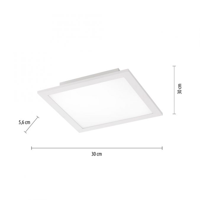 Paul Neuhaus LED-Panel, Deckenleuchte, 30x30cm, dimmbar, Smart Home, VIP-Rabatte