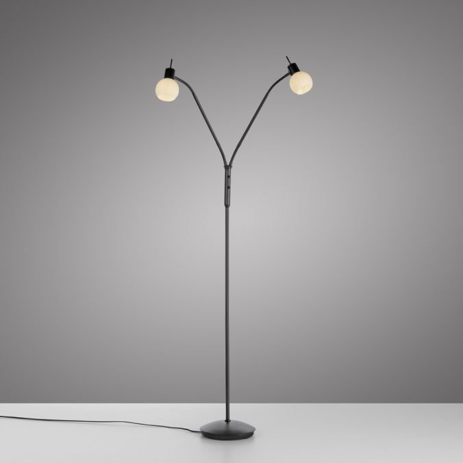 Paul Neuhaus LED Stehleuchte schwarz 2-flammig flexibel verstellbar mit Schalter Tiefpreis