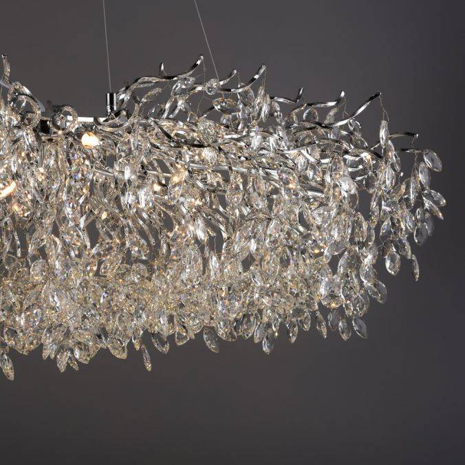 Paul Neuhaus LED Kronleuchter Kristallanhänger chrom Pendelleuchte Schlafzimmer Bis zu 65% Rabatt