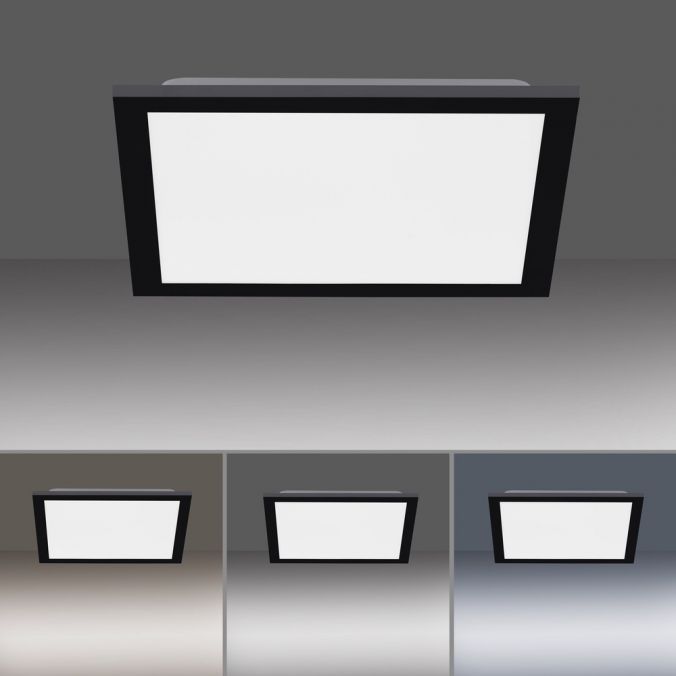 Paul Neuhaus LED Panel, Rahmen schwarz, dimmbar, CCT Farbsteuerung, quadratisch, modern Rabatte dieses Monats