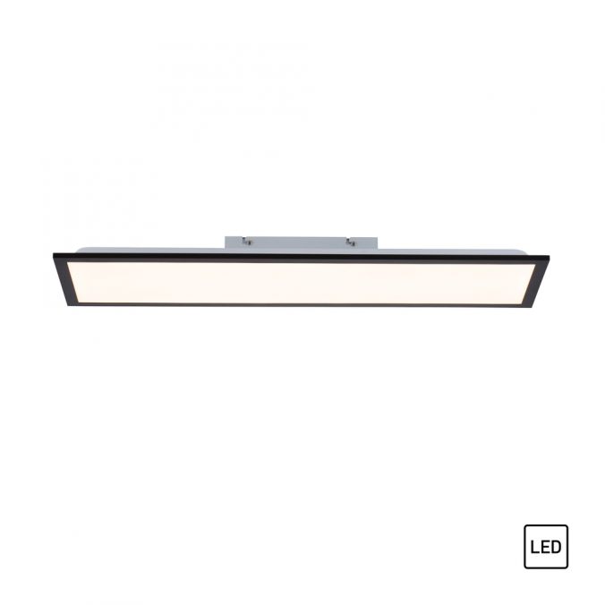 Paul Neuhaus LED Panel, Deckenleuchte, flach, schwarz, rechteckig,flat