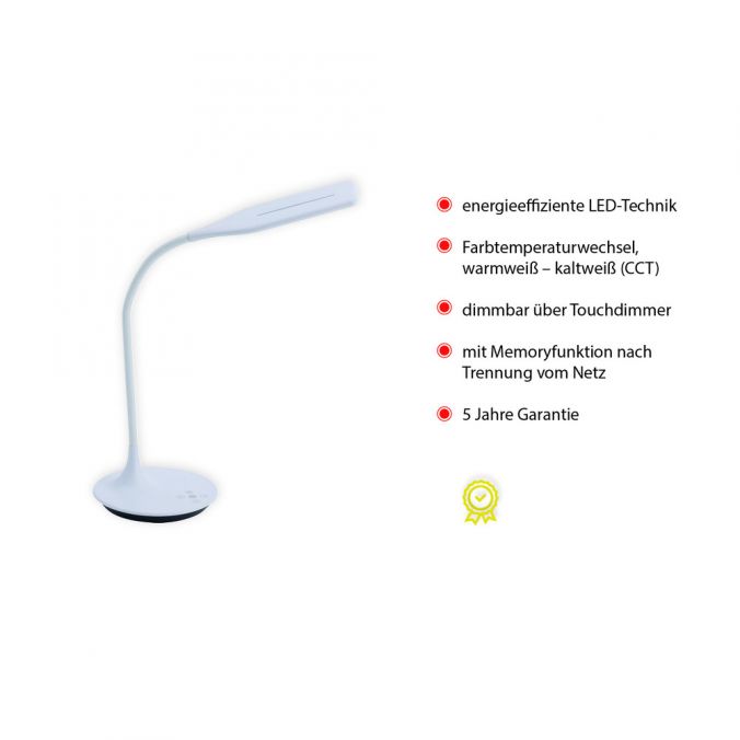 Paul Neuhaus LED-Tischleuchte, weiß, Flexarm, Lichtfarbsteuerung, dimmbar Hotsell