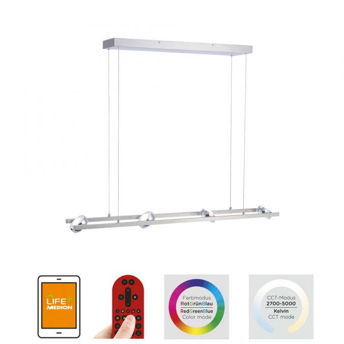 Paul Neuhaus LED-Pendellampe, Smart-Home, Lichtfarbsteuerung, Farbwechsel, Dimmfunktion Schlussverkauf