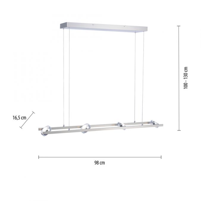 Paul Neuhaus LED-Pendellampe, Smart-Home, Lichtfarbsteuerung, Farbwechsel, Dimmfunktion Schlussverkauf