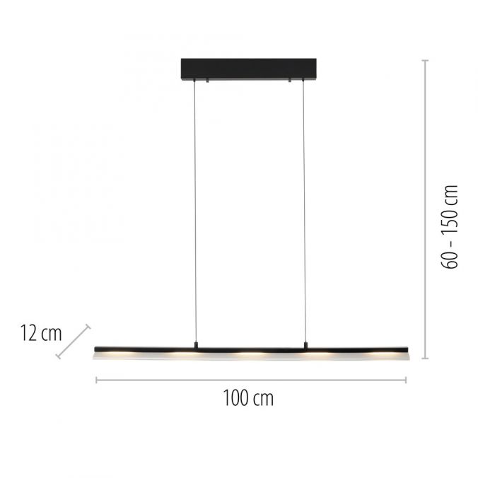 Paul Neuhaus LED Pendelleuchte schwarz Comfor Lift höhenverstellbar dimmbar Günstiger Verkauf