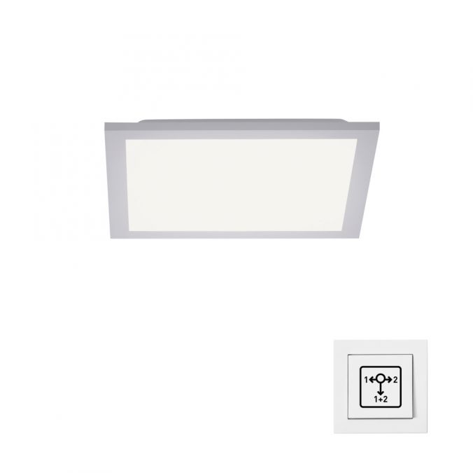 Paul Neuhaus LED Panel, weiss, 29,5x29,5, 3000K warmweiss, Memory Funktion Fabrikverkauf