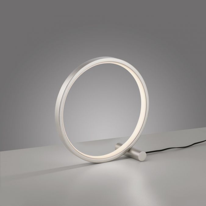 Paul Neuhaus LED Tischleuchte silber ring minimalistisch Schnurschalter Beistellampe Flash Sale