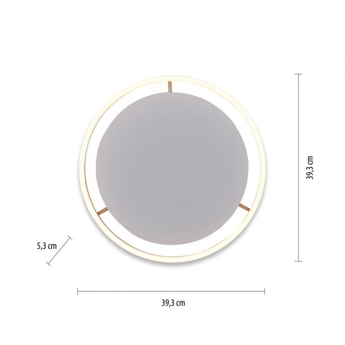 Paul Neuhaus LED Deckenleuchte messing matt rund Ø40cm dimmbar Switchmo warmweiß Online Shopping