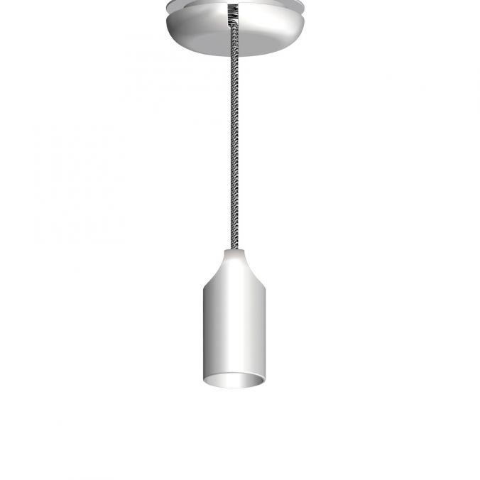 Paul Neuhaus Pendelleuchte, weiß, E27 Fassung, Industrial Stil, modern, Vintage Look Lagerräumung