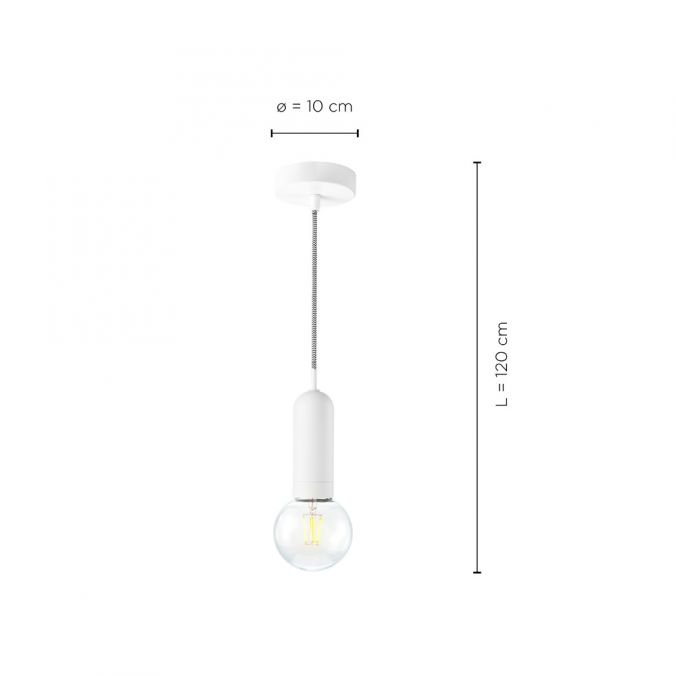 Paul Neuhaus Pendelleuchte, weiß, E27 Fassung, Industrial Stil, modern, Vintage Look Lagerräumung