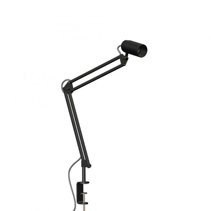 Paul Neuhaus Klemmleuchte, schwarz, Klemmhalter, flexibler Spot, E27 Fassung, modern Top Angebot