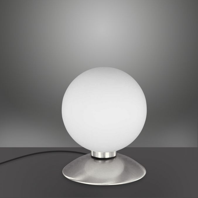 Paul Neuhaus Tischleuchte, Kugellampe, Nickel, warmweiß, Touchdimmer, blendfrei Bestseller