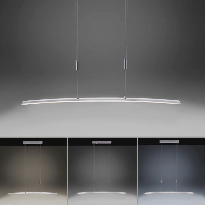 Paul Neuhaus LED Pendelleuchte stahlfarben, Sensor, CCT, stufenlos dimmbar Saisonale Angebote