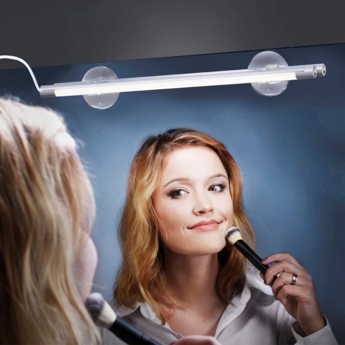 Paul Neuhaus Spiegelleuchte, Lichtfarbsteuerung, Touchdimmer, spritzwassergeschützt Tägliche Deals