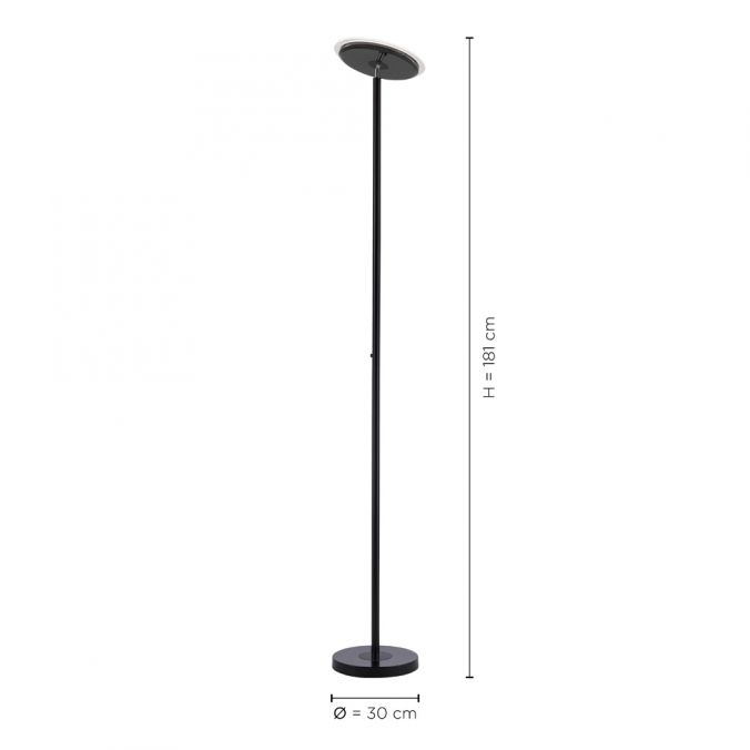 Paul Neuhaus LED-Deckenfluter, schwarz, verstellbaren Fluterkopf, Stehlampe Sonderangebote