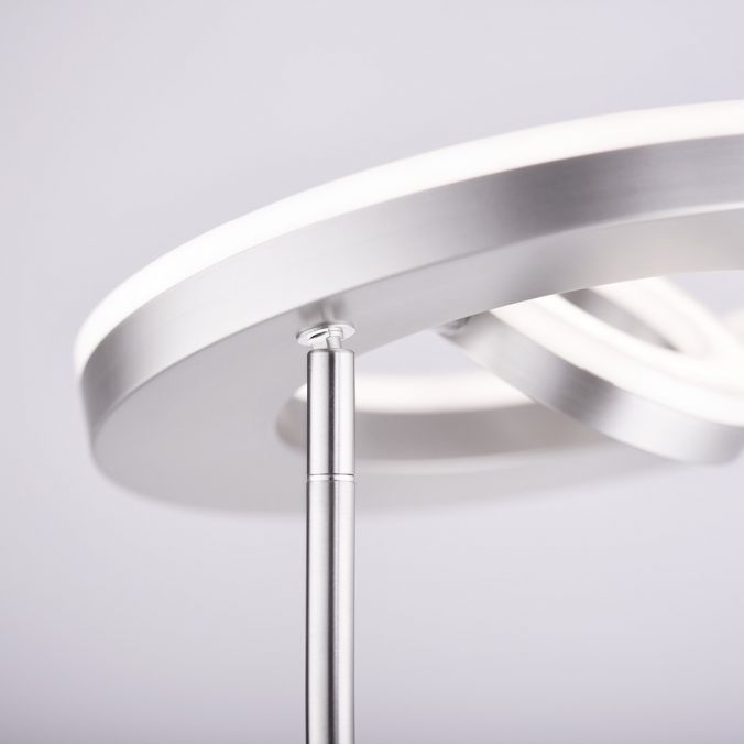 Paul Neuhaus LED-Deckenfluter, stahlfarben, 2-flammig, dimmbar, Drehschalter Begrenzte Freigabe