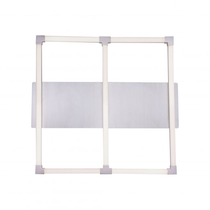 Paul Neuhaus LED Deckenleuchte, stahlfarben, quadratisch, modern, 58x54cm, warmweiß Letzte 2 Tage