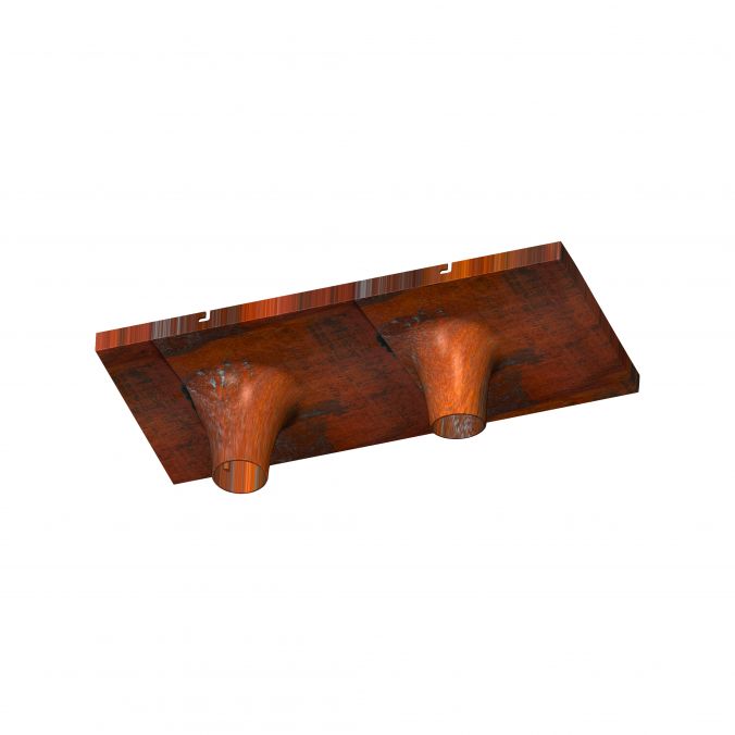 Paul Neuhaus Deckenleuchte, rostfarben, 2-flammig, Retro-Stil, E27 Fassung, modern Bis zu 50% Rabatt