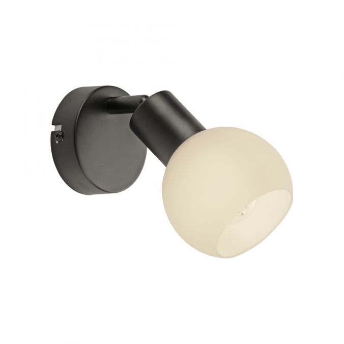 Paul Neuhaus LED Wandleuchte und Deckenleuchte 1 flammig schwarz Spot drehbar