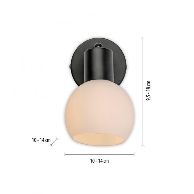 Paul Neuhaus LED Wandleuchte und Deckenleuchte 1 flammig schwarz Spot drehbar Vierteljährliche Förderung