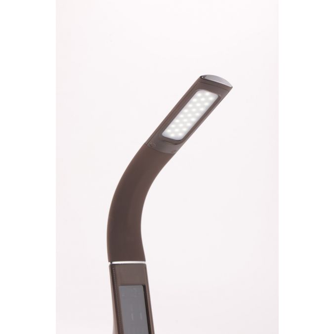 Paul Neuhaus LED Tischleuchte, braun, Schreibtisch, Dimmfunktion, Anzeige für Uhrzeit Black Friday Preise