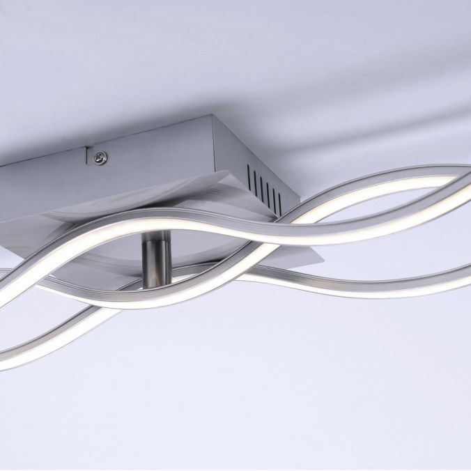 Paul Neuhaus LED-Deckenleuchte, 3 Leuchtarme, Wellenform, warmweiß, energiesparend im Angebot