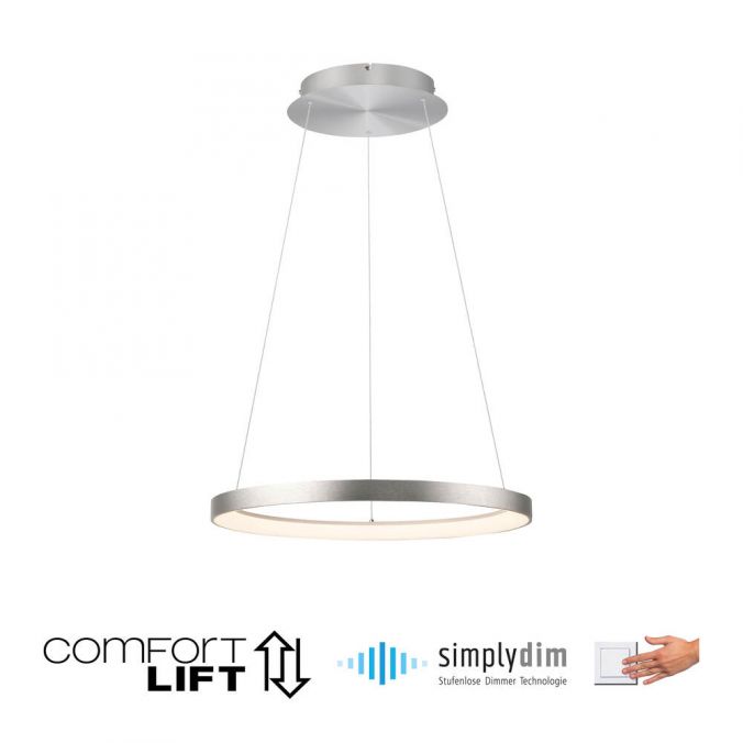 Paul Neuhaus LED Pendelleuchte aluminium höhenverstellbar dimmbar Memoryfunktion Günstig kaufen