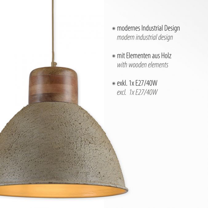 Paul Neuhaus LED Pendellampe 1 flammig beige retro schwenkbar Industrie Style Flash Sale