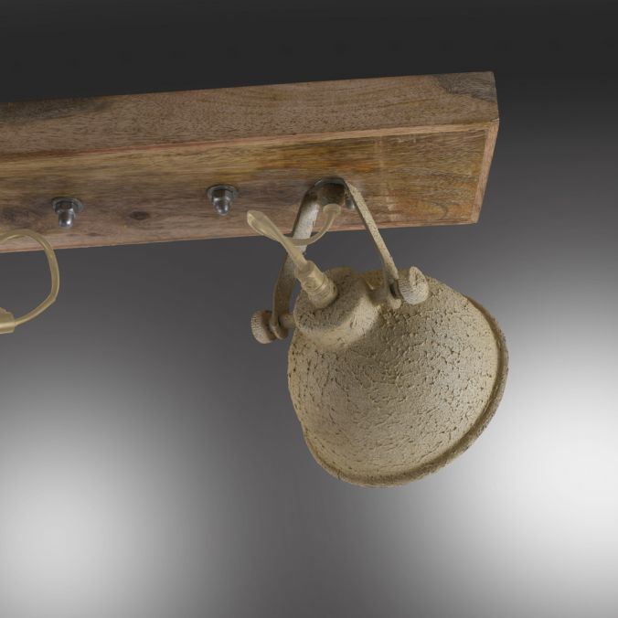 Paul Neuhaus LED Deckenlampe 2 flammig beige retro schwenkbar Industrie Style Exklusivangebot