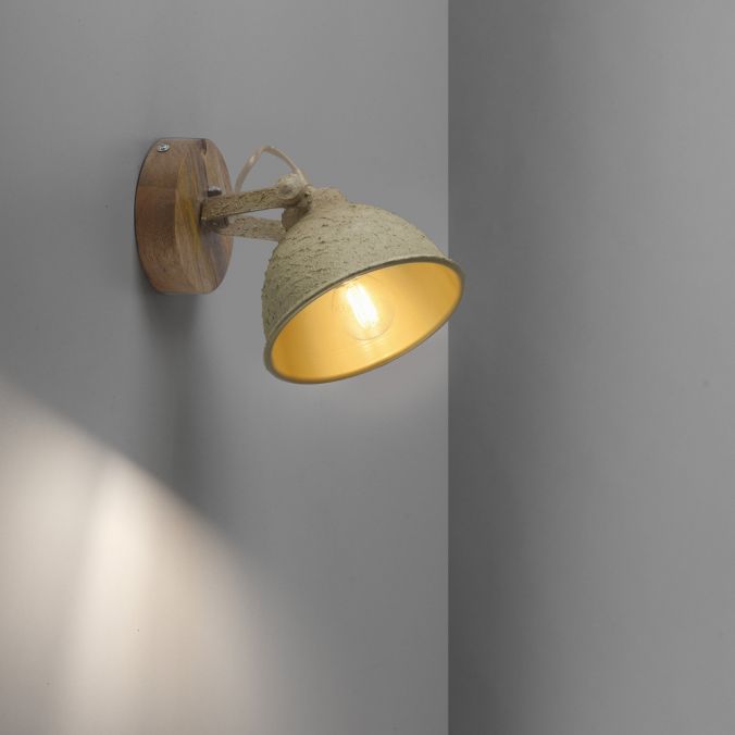 Paul Neuhaus LED Wandlampe 1 flammig beige retro schwenkbar Industrie Style Saisonschlussverkauf