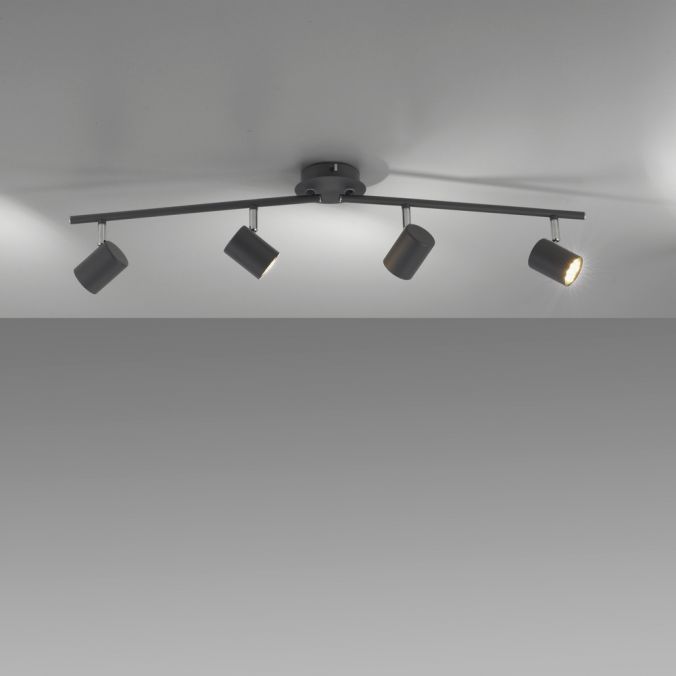 Paul Neuhaus LED Deckenleuchte, anthrazit, 4 Flammig, drehbare Leuchtspots Weihnachtsangebot