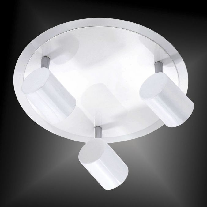 Paul Neuhaus LED-Deckenleuchte, rund, weiß, 3 verstellbare Leuchtköpfe, warmweiß, modern Osterangebot