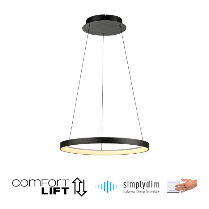 Paul Neuhaus LED Pendelleuchte schwarz höhenverstellbar dimmbar Memoryfunktion