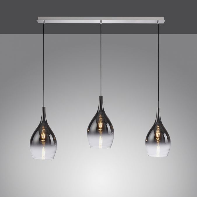 Paul Neuhaus LED Pendelleuchte mit Farbverlauf anthrazit nach weiß 3 flammig Esszimmmer Jubiläumsangebot