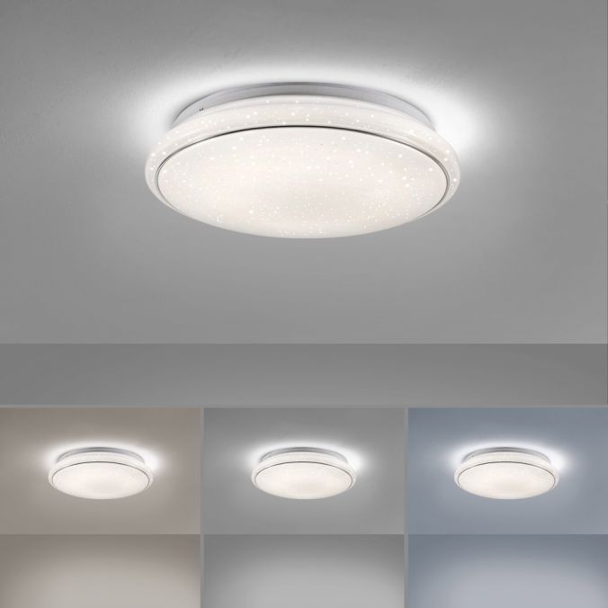 Paul Neuhaus LED Deckenleuchte Ø35cm rund Sternenhimmel Farbwechsel CCT Memoryfunktion Neueste Mode