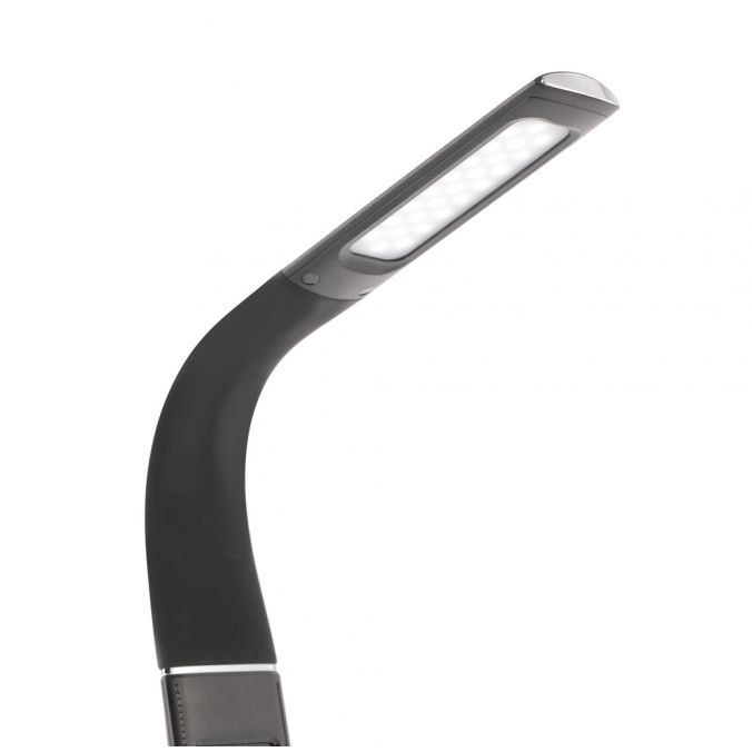 Paul Neuhaus LED Tischleuchte, Schreibtisch, Nachttisch, schwarz, Uhrzeit, schwenkbar Zeitlich begrenztes Angebot