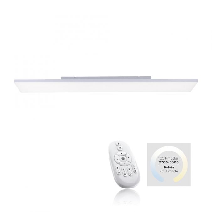 Paul Neuhaus LED-Panel, 100x10cm, rahmenlos, Deckenleuchte, ultraflach, CCT-Steuerung