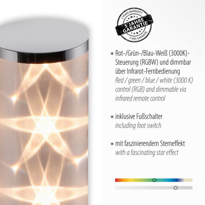Paul Neuhaus LED-Stehleuchte, RGB, CCT, Fernbedienung, Innenleuchte, IP20 Blitzangebot