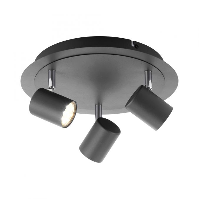 Paul Neuhaus LED Deckenleuchte, anthrazit, 3 Flammig, schwenkbare Leuchtköpfe JETZT KAUFEN