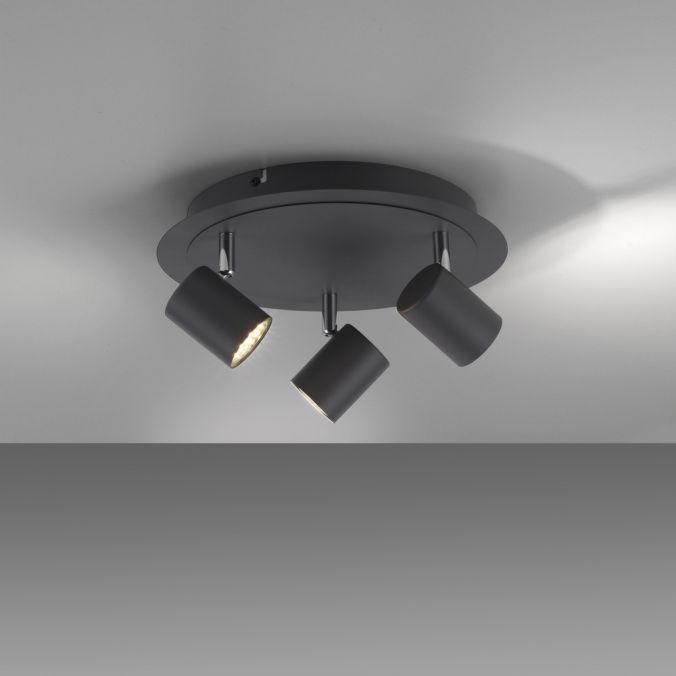 Paul Neuhaus LED Deckenleuchte, anthrazit, 3 Flammig, schwenkbare Leuchtköpfe JETZT KAUFEN