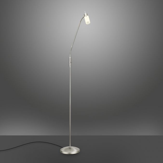 Paul Neuhaus LED-Stehleuchte, stahlfarben, verstellbarer Leuchtkopf, inkl. Kippschalter Letzter Tag