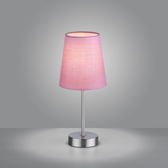 Paul Neuhaus Tischleuchte, rosa, 1x E14 LED, Schirm, inkl. Schnurschalter Sonderangebot der Fabrik