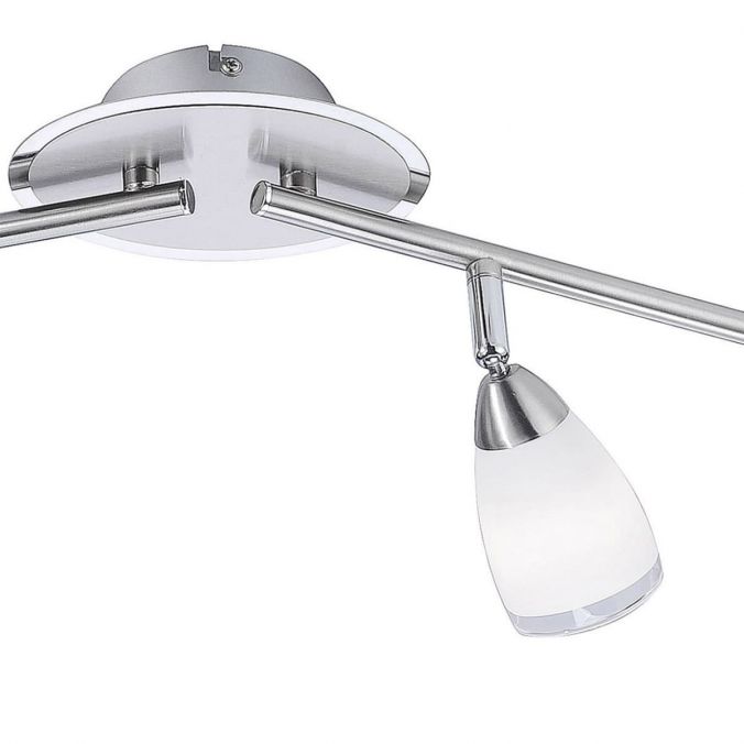 Paul Neuhaus LED-Deckenstrahler, Stahl,t 4 verstellbaren Leuchtköpfen, Glas satiniert Bis zu 55% Rabatt