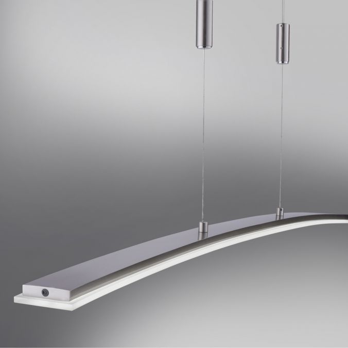 Paul Neuhaus LED Pendelleuchte, stahlfarben, CCT, 100cm lang, dimmbar Super Rabatt