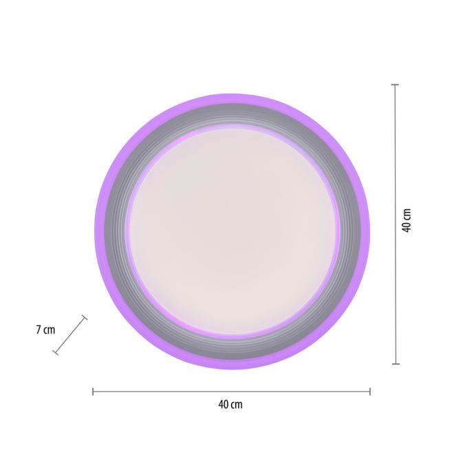 Paul Neuhaus LED Deckenleuchte 40x40cm rund weiß dimmbar Farbspiel CCT LED Panel Clearance-Verkauf